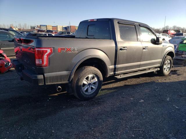 1FTEW1EF2FFC51485 - 2015 FORD F150 SUPERCREW GRAY photo 3