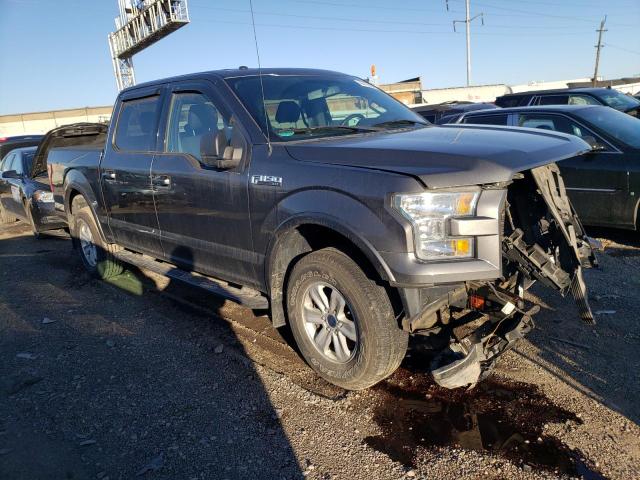 1FTEW1EF2FFC51485 - 2015 FORD F150 SUPERCREW GRAY photo 4