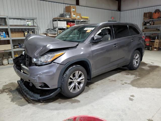 5TDJKRFH7FS217101 - 2015 TOYOTA HIGHLANDER XLE GRAY photo 1