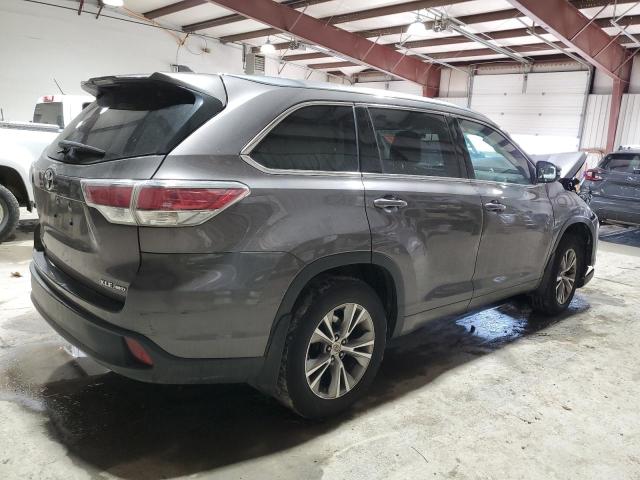5TDJKRFH7FS217101 - 2015 TOYOTA HIGHLANDER XLE GRAY photo 3