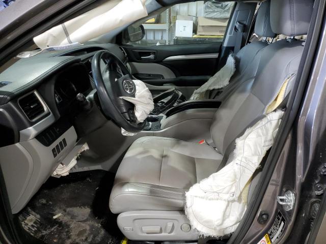 5TDJKRFH7FS217101 - 2015 TOYOTA HIGHLANDER XLE GRAY photo 7
