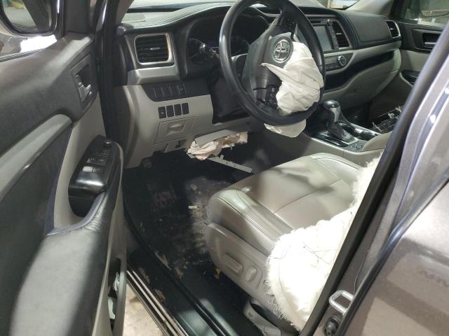 5TDJKRFH7FS217101 - 2015 TOYOTA HIGHLANDER XLE GRAY photo 8