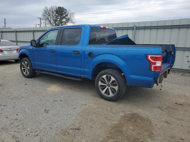 1FTEW1EP3KKD86985 - 2019 FORD F150 SUPERCREW BLUE photo 2