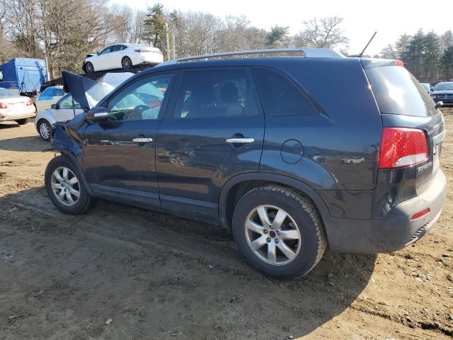 5XYKT4A62DG382493 - 2013 KIA SORENTO LX BLUE photo 2