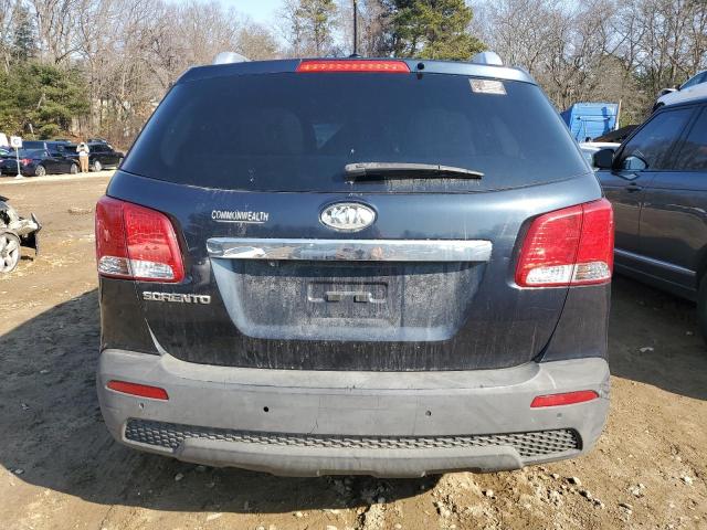 5XYKT4A62DG382493 - 2013 KIA SORENTO LX BLUE photo 6