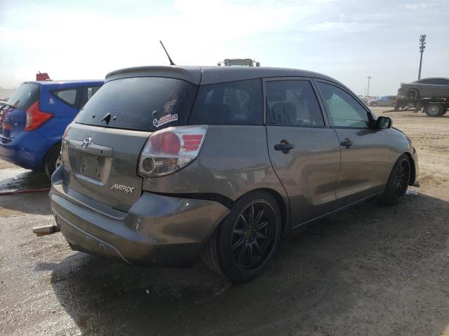 2T1KR32E08C712762 - 2008 TOYOTA COROLLA MA XR GRAY photo 3