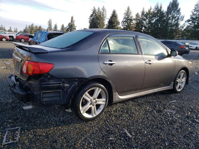 1NXBE40EX9Z099330 - 2009 TOYOTA COROLLA XRS CHARCOAL photo 3