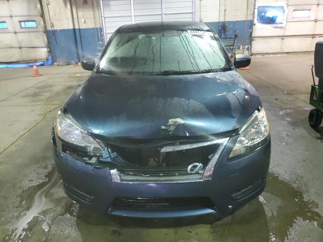 3N1AB7AP6FL667575 - 2015 NISSAN SENTRA S BLUE photo 5