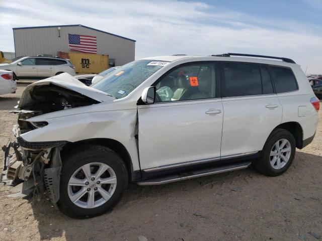 5TDZK3EH9DS115975 - 2013 TOYOTA HIGHLANDER BASE أبيض صورة 1