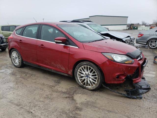 1FADP3N25EL173971 - 2014 FORD FOCUS TITANIUM RED photo 4