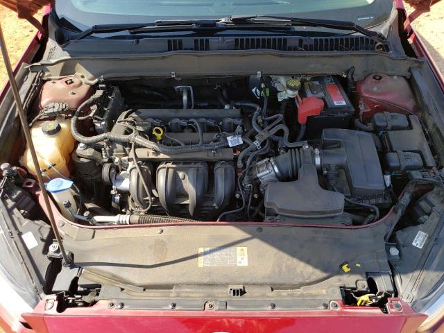 3FA6P0H77FR273796 - 2015 FORD FUSION SE RED photo 11