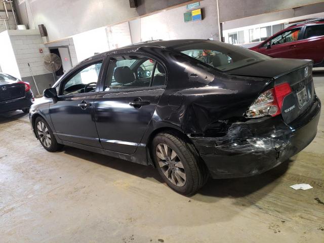 2HGFA1F80AH502399 - 2010 HONDA CIVIC EX BLACK photo 2