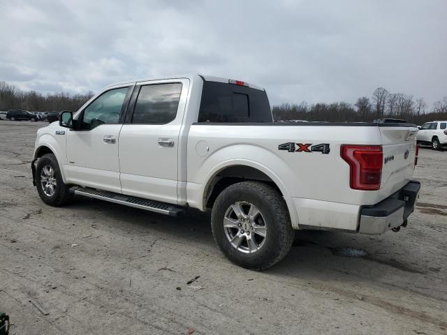 1FTEW1EP9FFA62163 - 2015 FORD F150 SUPERCREW WHITE photo 2