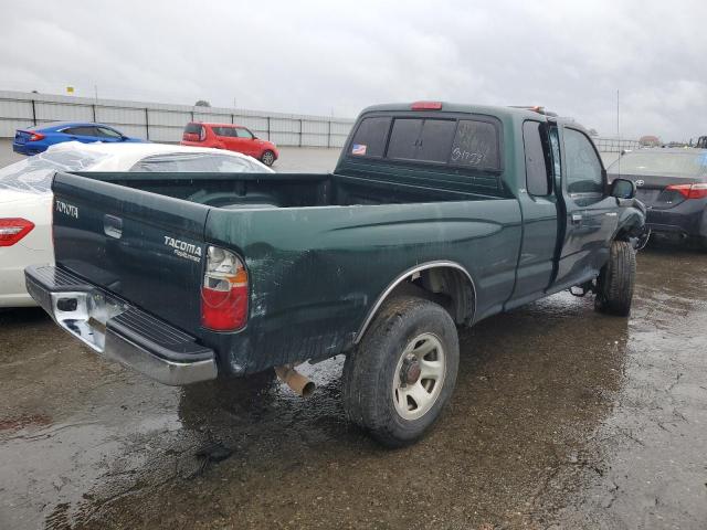 4TASM92N5YZ679115 - 2000 TOYOTA TACOMA XTRACAB PRERUNNER მწვანე ფოტო 3