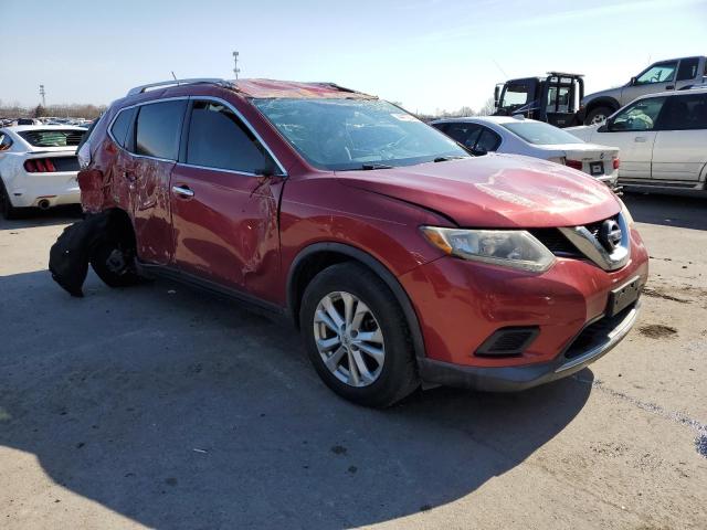 KNMAT2MV4FP532428 - 2015 NISSAN ROGUE S RED photo 4
