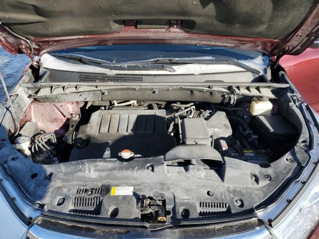 5TDJKRFH3GS230462 - 2016 TOYOTA HIGHLANDER XLE MAROON photo 12