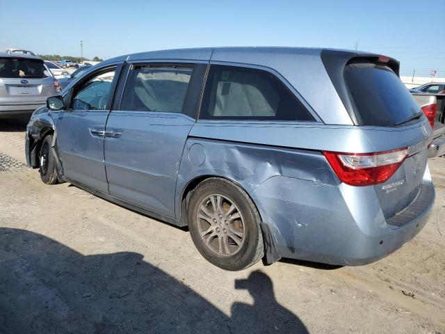 5FNRL5H44BB014796 - 2011 HONDA ODYSSEY EX BLUE photo 2