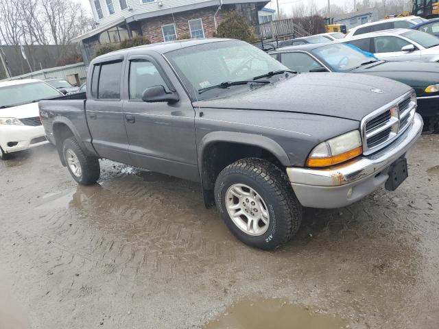 1D7HG48NX3S314324 - 2003 DODGE DAKOTA QUAD SLT CHARCOAL photo 4