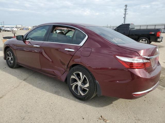 1HGCR2F39HA271369 - 2017 HONDA ACCORD LX BURGUNDY photo 2