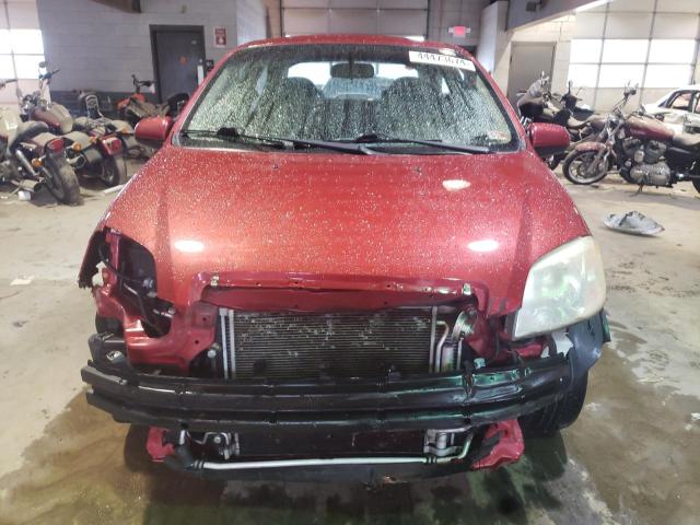 KL1TD5DE0BB257680 - 2011 CHEVROLET AVEO LS Qırmızı foto 5