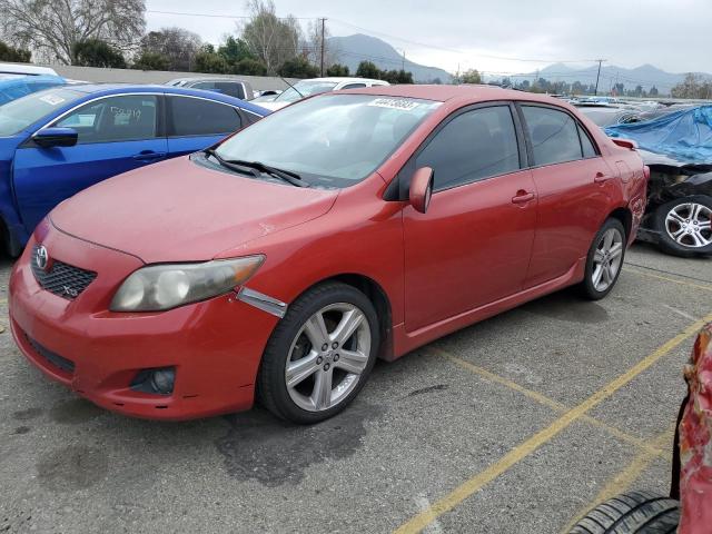 1NXBE40E29Z004629 - 2009 TOYOTA COROLLA XRS RED photo 1