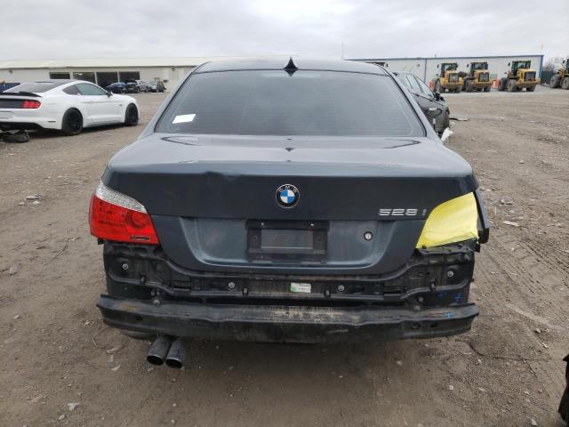 WBANU5C55AC364281 - 2010 BMW 528 I GRAY photo 6