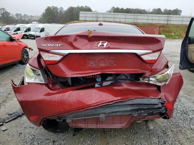 5NPEB4AC0EH851127 - 2014 HYUNDAI SONATA GLS RED photo 6