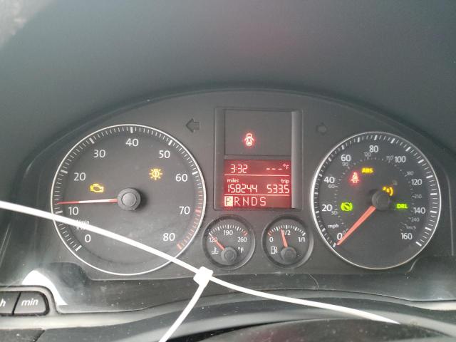 3VWRJ81KX8M163005 - 2008 VOLKSWAGEN JETTA WOLFSBURG 黑色 照片 9