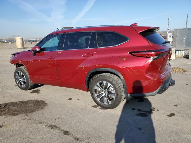 5TDHZRBH3MS534662 - 2021 TOYOTA HIGHLANDER XLE RED photo 2