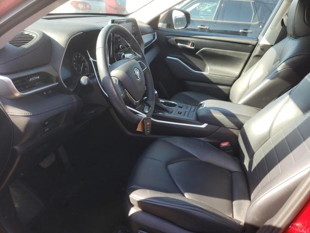 5TDHZRBH3MS534662 - 2021 TOYOTA HIGHLANDER XLE RED photo 7
