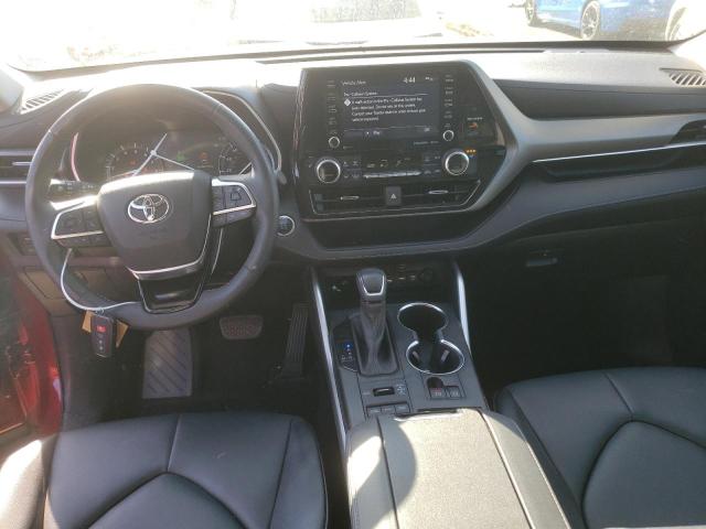 5TDHZRBH3MS534662 - 2021 TOYOTA HIGHLANDER XLE RED photo 8