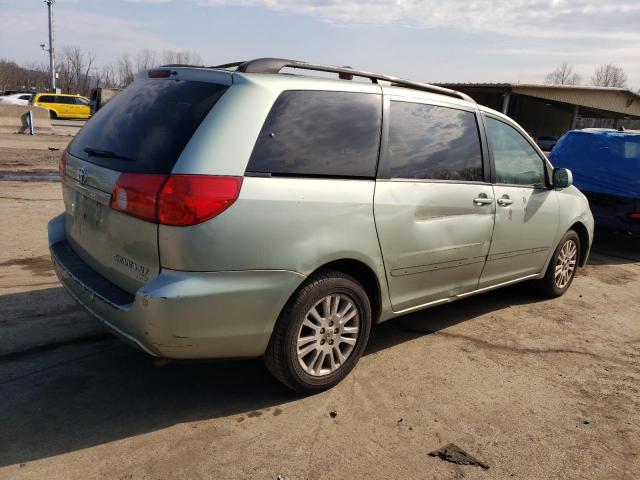 5TDBK22C38S016904 - 2008 TOYOTA SIENNA XLE GREEN photo 3