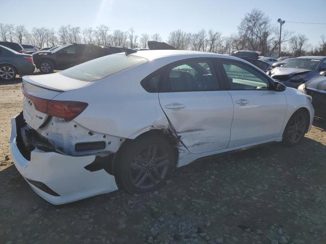 3KPF34AD9ME420198 - 2021 KIA FORTE GT LINE WHITE photo 3