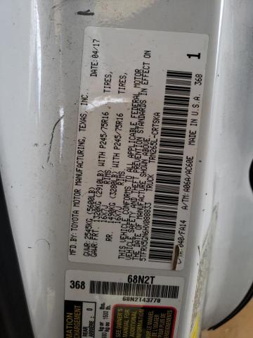 5TFRX5GN6HX088833 - 2017 TOYOTA TACOMA ACCESS CAB Ақ фото 12