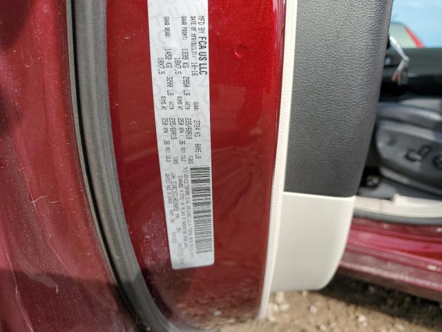 2C4RC1EG1HR598059 - 2017 CHRYSLER PACIFICA TOURING L PLUS BURGUNDY photo 13