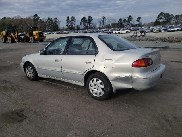 2T1BR12E31C464842 - 2001 TOYOTA COROLLA CE SILVER photo 2