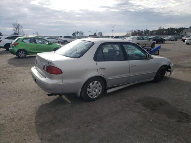 2T1BR12E31C464842 - 2001 TOYOTA COROLLA CE SILVER photo 3