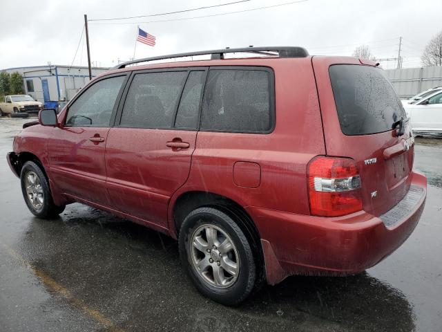 JTEGP21A240028882 - 2004 TOYOTA HIGHLANDER BASE Бордовый фото 2