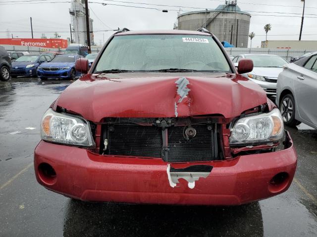 JTEGP21A240028882 - 2004 TOYOTA HIGHLANDER BASE Бордовый фото 5