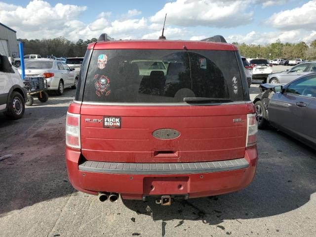 2FMGK5CC0BBD30648 - 2011 FORD FLEX SEL RED photo 6