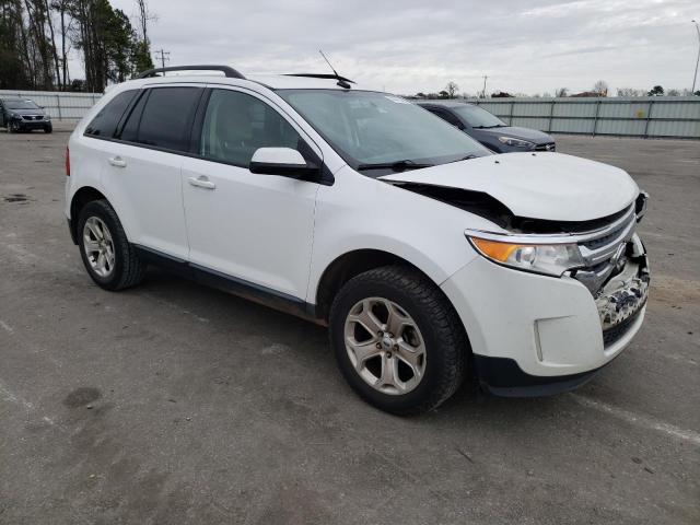 2FMDK3JC1EBB34961 - 2014 FORD EDGE SEL WHITE photo 4