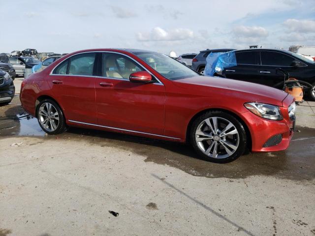 WDDWF4JB8GR155682 - 2016 MERCEDES-BENZ C 300 BURGUNDY photo 4