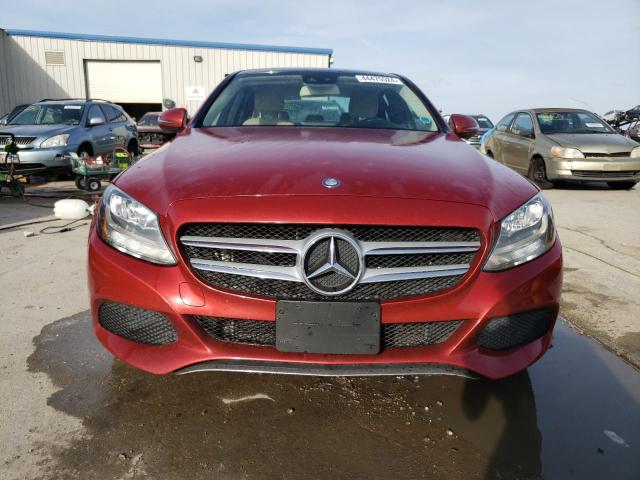 WDDWF4JB8GR155682 - 2016 MERCEDES-BENZ C 300 BURGUNDY photo 5