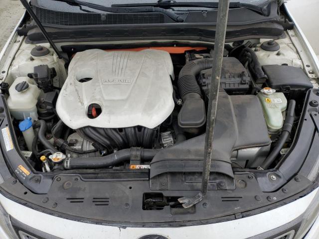 KNAGN4AD8F5091438 - 2015 KIA OPTIMA HYBRID WHITE photo 11