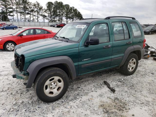 1J4GK48K74W164722 - 2004 JEEP LIBERTY SPORT GREEN photo 1