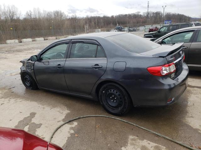 2T1BU4EE1DC069459 - 2013 TOYOTA COROLLA BASE GRAY photo 2