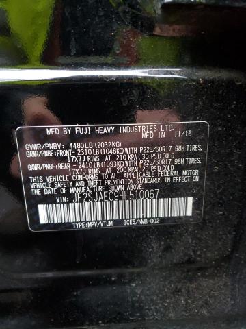 JF2SJAEC9HH510067 - 2017 SUBARU FORESTER 2.5I PREMIUM 黑色 照片 12