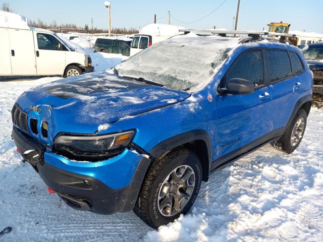 1C4PJMBX0MD142201 - 2021 JEEP CHEROKEE TRAILHAWK BLUE photo 1