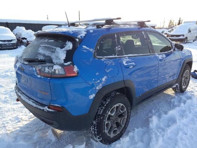 1C4PJMBX0MD142201 - 2021 JEEP CHEROKEE TRAILHAWK BLUE photo 3