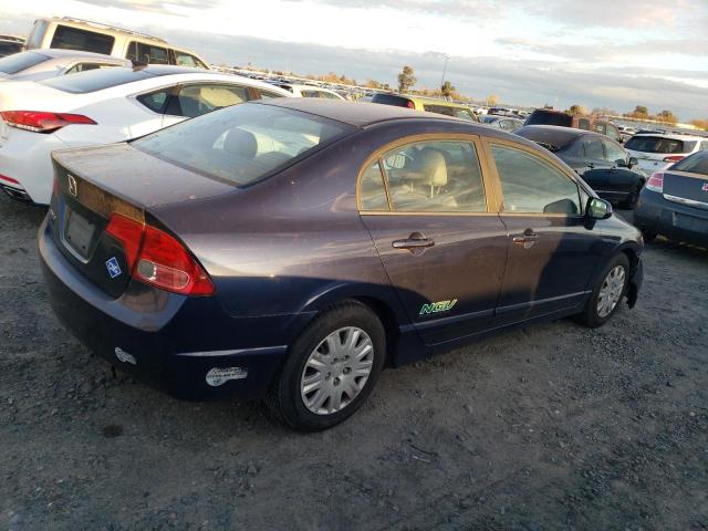 1HGFA46548L000614 - 2008 HONDA CIVIC GX PURPLE photo 3